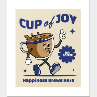 Happiness Brews Here Posters and Art